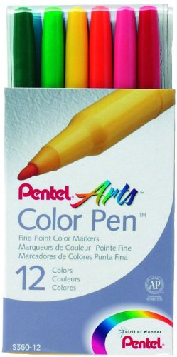 PENS36012 - Pentel Color Pen Set