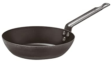 Paderno 11716-32 Padella Lionese con Manico, Padelle Ferro, Padella compatibile con Induzione, Antiaderente, Diametro, 32 cm