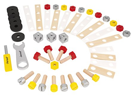 Janod J06485 - Redmaster Werkbank Zubehörsortiment, 50 Teile