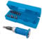 Silverline 375291-14 pezzi impugnatura morbida cacciavite impatto manico, A taglio 5, 6, 8, 10 e 12 mm; esagonale 4, 5, 6 e 8 mm, Blu