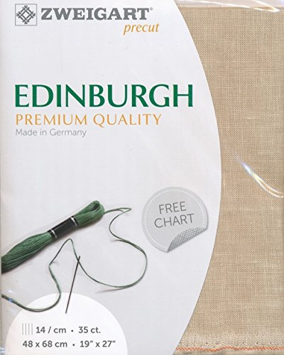 Zweigart Edinburgh Precut Col. 309 Fabric Cut, 48 x 53/68 cm