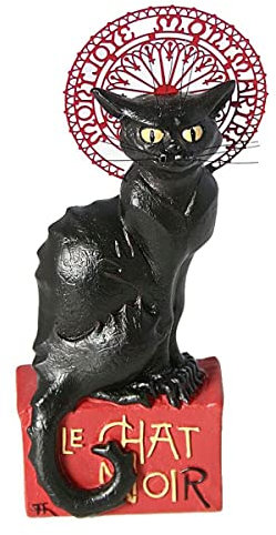 Petite statuette en résine Le chat Noir