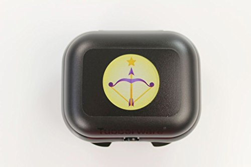 TUPPERWARE To Go Mini-Twin Schwarz Sternzeichen Schütze Brotdose
