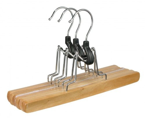 Gravidus Hochwertiges 3er Set Hosenspanner aus Holz für faltenfreie Hosen mehr Platz im Kleiderschrank