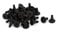 sourcing map Laptop Computer Shockproof Phillips Flat Head Bolts Hard Drive Screws Black 40pcs