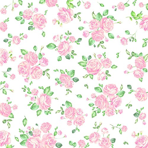 20 Servietten Rosenblüten klein rosa/Blumen/Vintage 33x33cm