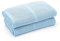 Bloomsbury Mill - Confezione da due - 100% puro cotone biologico - Copertine bambino a nido d'ape extra morbide - Carrozzina/viaggio/culla portatile - Celeste - Azzurro