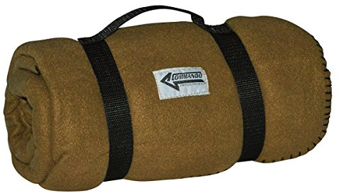 Commando Industries Kuschlige Flauschige Army Style Picknick Decke Outdoordecke 140 * 190cm (Dark Coyote)