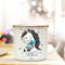 Emaille Becher Einschulung Camping Tasse Pferd Pferdchen mit Schultüte Spruch Schulkind & Name Wunschname Kaffeetasse Geschenk eb206