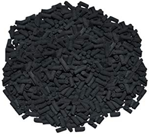 HELO 5 kg Aktivkohle Pellets (A) mit hoher Adsorptionsfähigkeit, hochporöser Struktur und großer innerer Oberfläche (1,0 kg entspricht ca. 500.000 m²), Pellets Ø ca. 3-4 mm, Länge: ca. 3-8 mm