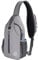 Waterfly Zaino Monospalla Sling Bag: Sportivo Borsello Monospalla Zaini Petto per Trekking Viaggio Lavoro Scuola Borsa Tracolla Monospalla Marsupio Uomo Donna(Grigio)