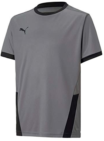 PUMA Unisex Teamgoal 23 Jersey Jr T shirt, Steel Gray-puma Black, 128 EU