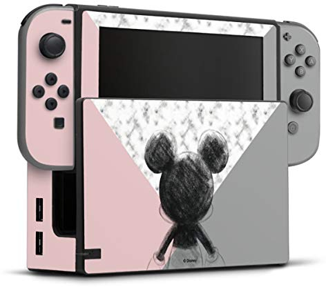 DeinDesign Skin kompatibel mit Nintendo Switch Folie Sticker Disney Marmor Mickey Mouse