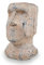 MikaMax, Moai Pflanztopf, Moai Blumentopf, Osterinsel Moai Pflanzgefäß, Kopf Blumentopf, Pflanzgefäß, Osterinsel Moai Planter, Beton Blumentöpfe, Ø 40 x 24 x 24 cm, Beton Blumentöpfe.