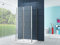 Home Systeme - U Form Duschkabine Dusche Aron 120 x 80 x 200 cm / 8 mm/mit Duschtasse und Siphon