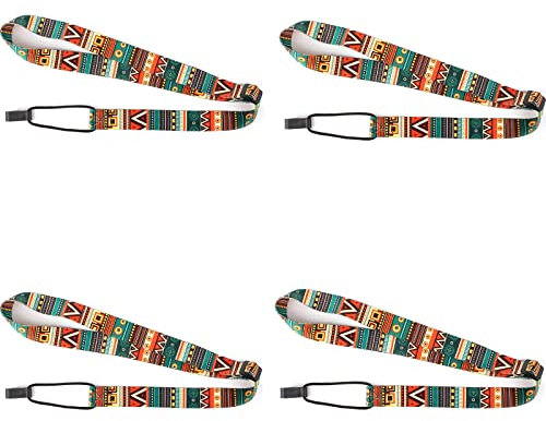 Zhenp 4 Stück Ukulele Schultergurt, 2,5cm/0,98 Zoll, Verstellbarer Ukulele Gurt, mit Freisprech-Clip und Haken, Gitarrengurt mit Haken, Clip on Ukulele Gurt, für Die Meisten Standardgrößen