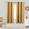 KOUFALL, Goldene kurze Vorhänge, 114 cm Länge, Für Badezimmer, Küche, kleines Fenster, 2 Paneele, Verdunkelnd, Raumvorhänge für Schlafzimmer, Bronze, 86 x 114 cm lang