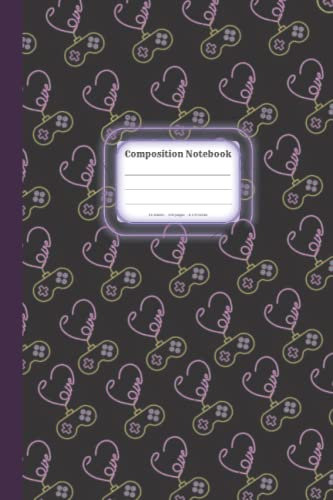 Composition Notebook Video Games: Wide Ruled Lined Paper Journal. Colorful Gaming Composition Book for Kids, Boys, Girls, Teens and Adults. ( 6 x 9, 110 Pages )