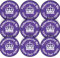 144 Royal Crown Personalised 30 mm Reward Stickers for School Teachers, Parents and Nursery