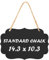 Kamehame Kreidetafel zum Aufhängen Groß Acryl Wandtafel 36 x 26 cm für Küche Wand, Hochzeit, oder Menü Zeichen