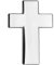 Christliches Kreuz Silber Metall Button Badge Pin Brosche