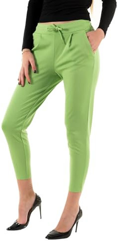 ICHI Damen Ihkate Pa Lässige Business-Hose, 156428/Green Tea, M EU
