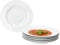 MamboCat Tommy Lot de 6 assiettes creuses en porcelaine I 200 ml I Assiettes creuses blanches en porcelaine pour 6 personnes I Assiettes pour salade, soupe, céréales, pâtes, etc. I Vaisselle chic pour