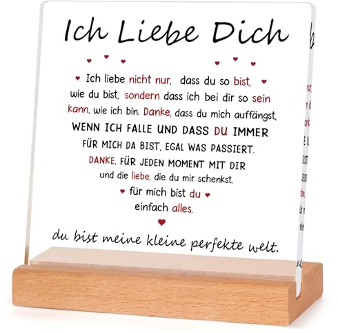 Ich Liebe Dich Geschenke für Frauen Männer, Hochzeitstag Geschenk für Brautpaar, Jahrestag Geschenk für Ihn Sie, Partner Geschenke, Liebes Geschenk für Ihn Sie