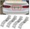 JNNJ 4 Stück Anhänger Edelstahl-Kennzeichenhalter, Feder-Kennzeichenclips Für Standard-Kennzeichen, LKW-Feder-Kennzeichenhalter-Edelstahl, Für LKW Auto Anhänger Schiff