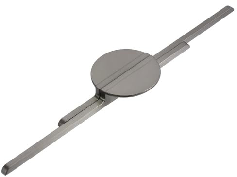 sourcing map 2 Pack Grey Cabinet Pulls, Semicircle Kitchen Cabinet Handles 11-1/3 inch (288mm) Hole Centers for Closet and Cupboard