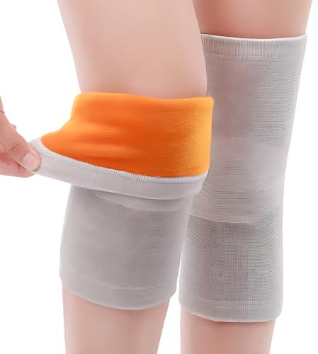 xlwen 1par Rodilleras Transpirable,Rodilleras elásticas,Rodilleras térmicas Adecuado para mantener el calor en otoño e invierno, habitaciones con aire acondicionado en verano y diversos deportes. (XL)