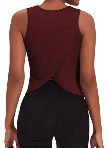 Weardear Damen Tank Top Sommer Sports Shirts Oberteile Frauen Open Back Tank Tops Training Racerback Fitness S-XXL