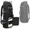 Rexmica Fishing Backpack Holds 8 Rods & Reels, Fishing Tackle Bag with Compartment for Tackle Boxes, Fishing Gear or Equipment, Fishing Rod Case Bag, Fishing Pole Bag with Tactical Molle System