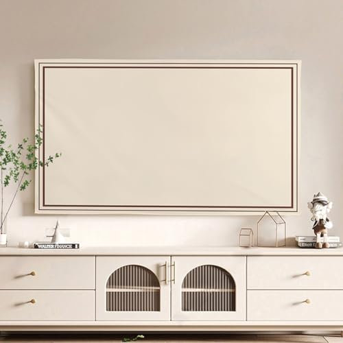 VUT Copri TV, Copri TV per Interni, Compatibile con TV da 19-70 Parapolvere Proteggi Schermo in Tessuto Morbido per Montaggio A Parete/Curvo/Monitor da Tavolo/TV da Tavolo(Size:49in,Color:B)