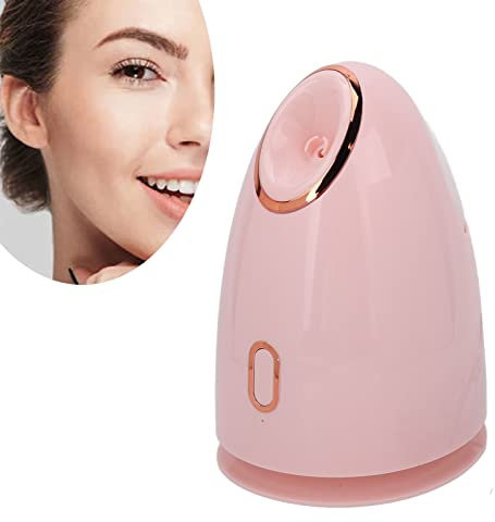 Gesichtsdampfer Gesichtssauna, Professional Gesichts Befeuchter Facial Nano Sprayer Feuchtigkeitsspendende Reinigung Poren Nebelspray Nano Ionen Dampfmaschine mit (220V EU-Stecker)