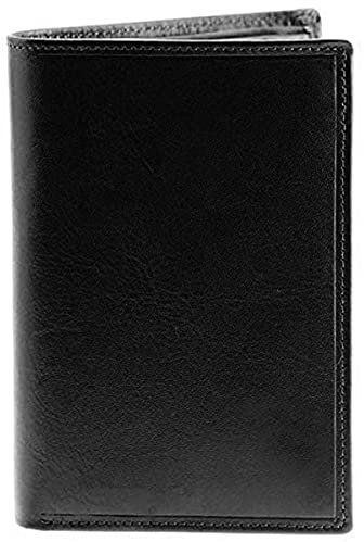 Charmoni - Porte Papier Voiture - Protection Anti RIFD - 2 Etuis Protèges Carte Grise et Permis Inclus - Porte Document Véhicule avec Rangement Assurance - Cuir Vachette (Cuir Collet Vache, Noir)