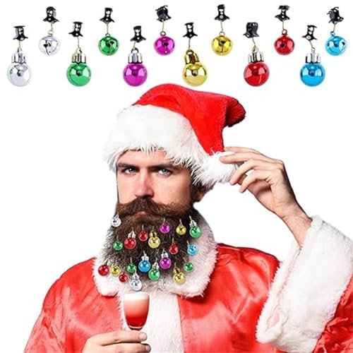 Personalisierte Weihnachtskugeln zum Verkauf, Bart-Ornamente, bunte Weihnachts-Gesichtshaarkugeln für Männer im Urlaub, einfach anzubringen, Mini-Schnurrbart für Innendekoration, Urlaubsdekoration