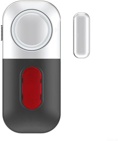 Sensor de alarma para puerta y ventana, alarma magnética inalámbrica de cristal, para puertas correderas del hogar, ventanas, 95,5 x 43 x 19,5 mm