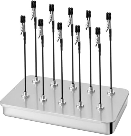 HENGBIRD 10 pièces Pince Crocodile et 1 boîte , matériel modelisme avec Pinces Crocodile Convient pour Les Supports de Circuits imprimés, Les Produits électroniques et Les Accessoires de modélisme