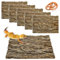 kathson 6Pcs Cork Tile Background Bark 11.8”Lx7.9”W Reptile Tank Background Terrarium Backdrop Wall Decor Natural Reptile Climbing Mat for Spider Gecko Lizard Chameleon Bearded Dragon Turtle Snake