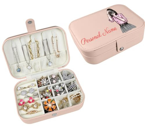 loongway Personalisierte Schmuckdose mit Tier – Kompakt,Vielseitig für Reisen & Ostern Geschenke