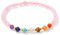 JENCVNL Bracelet Chakra pour Femme, Élastique Bracelet 7 Chakras Pierre Naturelle 4mm Naturelle Bracelets Perles Bracelets Pierres Naturelle pour Femme Fille (Élastique-Quartz rose)