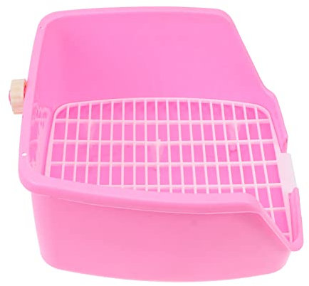 HOUDERCO Kleintier Toilettenbox Kunststoff Mit Geruchsfilter Kaninchentöpfchen Chinchilla Toilette Für Wohnzimmer Und Garten
