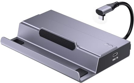 Docking station multiporta 7 in 1 con HDMI2.0 USB C e Gigabit Ethernet supporta per X/SteamDeck