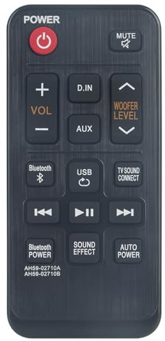 Beyution AH59-02710A AH59-02710B IR Replacement Remote Control Compatible with Samsung Soundbar Speaker System HW-JM25 HW-JM25/ZA HW-J250 HW-J260 HW-J250/EN HW-J250/ZF HW-J250/XN HW-J250/XU HW-J260/XE