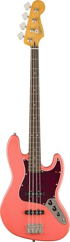 Squier Classic Vibe 60s Jazz Bass LRL Tahitian Coral - E-Bass