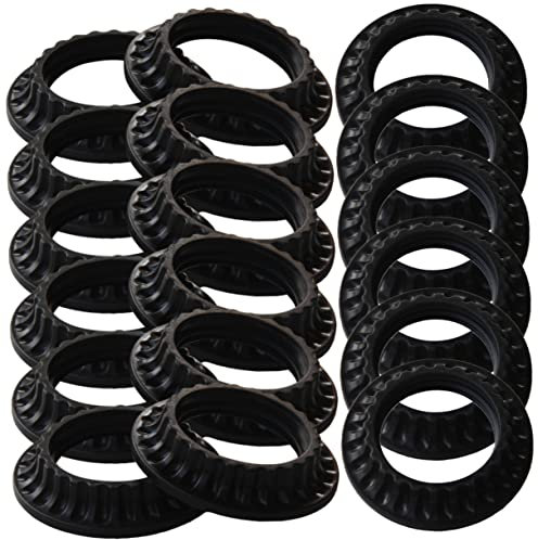 HOMSFOU 50 Stück Rutschfeste Ringhalterung Lampenschirm Kabellose Lichterkette Wlan Adapter Schalter Lampenzubehör Stecker Lichthalter Hardware Pendelleuchten Klares Schwarzes Ppa