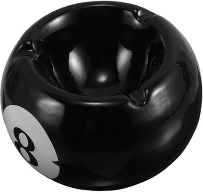 JOINPAYA Vintage Keramik Aschenbecher: Billard Thema Für Home Office - Stilvolles Raucher Accessoire - Mini Billard Aschenbecher Party Requisiten