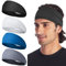 Tumurup Bandeau Cheveux Homme, Elastique Serre Tete Homme Femme Bandeau Sport Absorbant La Transpiration pour Running Fitness 4 Pcs