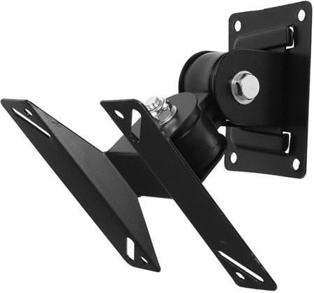 TOBBOMEY Tilt Tv Wall Mount Bracket for Screens Thickened Iron Fixed Support for Monitors and Televisions Black Suitable for Bedrooms Offices Hotels and Meeting Rooms